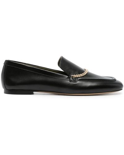 MARIA LUCA Chain-strap Loafers - Black