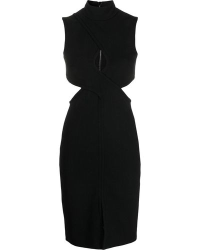 Genny Sleeveless Cut-out Dress - Black