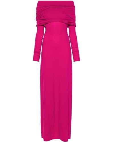 Balenciaga Stretch-design Maxi Dress - Pink