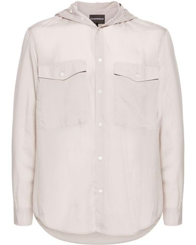 Emporio Armani Camicia semi trasparente - Rosa