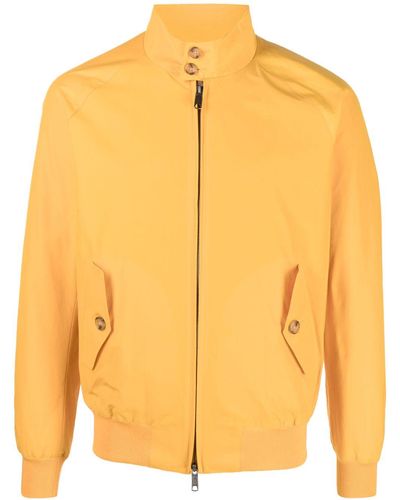 Baracuta Zip-up Bomber Jacket - Yellow