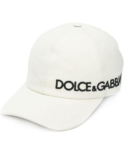 Dolce & Gabbana Gorra con logo estampado - Blanco