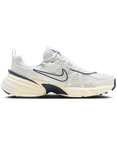 Nike Swoosh Patch Panelled Mesh Trainers - White