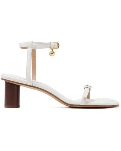 JW Anderson Paw Leather Sandals - White