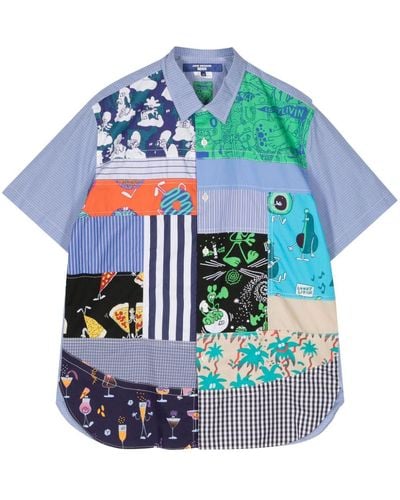 Junya Watanabe X Lousy Livin chemise à design patchwork - Gris