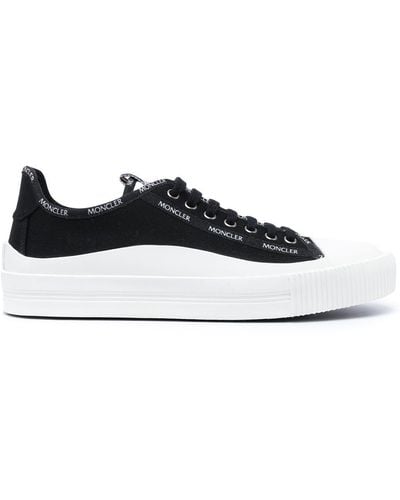 Moncler Glissiere Low-top Canvas Sneakers - Black