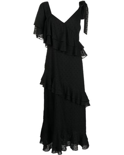 We Are Kindred Giovanna Tiered Ruffle Maxi-dress - Black