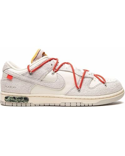 NIKE X OFF-WHITE Dunk Low "lot 33" Sneakers - White