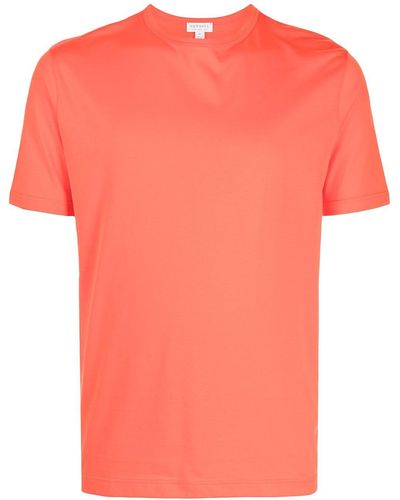 Sunspel クルーネック Tシャツ - オレンジ