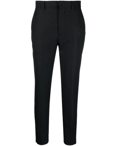 Ami Paris Cropped Tailored Pants - Black