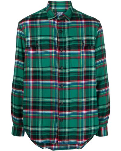 Polo Ralph Lauren Chemise en coton à carreaux - Vert