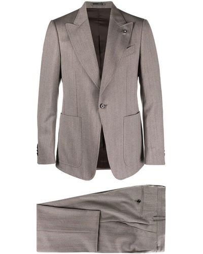 Lardini Single-breasted Two-piece Suit - Grey
