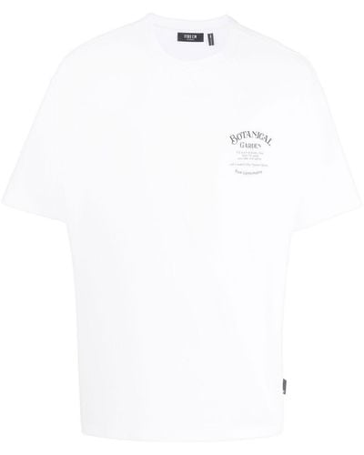 FIVE CM T-shirt à imprimé Botanical Garden - Blanc