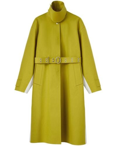 Jil Sander Belted Trench Coat - Yellow