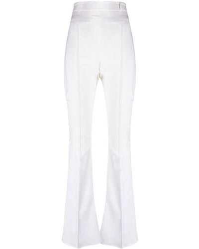 Jacquemus High-waisted Flared Pants - White