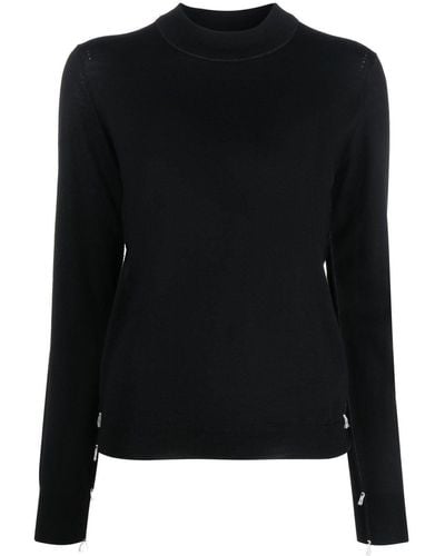 Maison Margiela Sweater Met Logoprint - Zwart