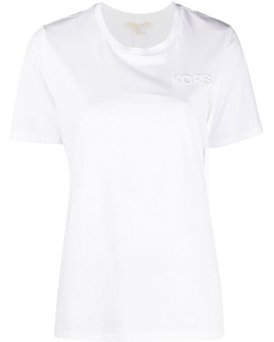 MICHAEL Michael Kors T-shirt Met Logopatch - Wit