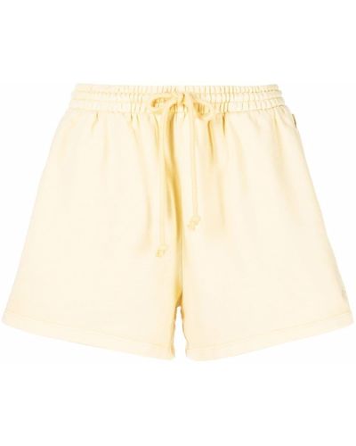 Levi's Embroidered-logo Mini Shorts - Yellow
