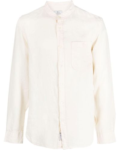 Woolrich Long-sleeve Linen Shirt - White