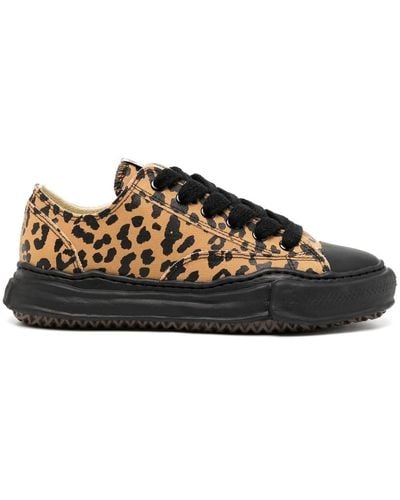 Maison Mihara Yasuhiro Peterson Leopard-print Sneakers - Black