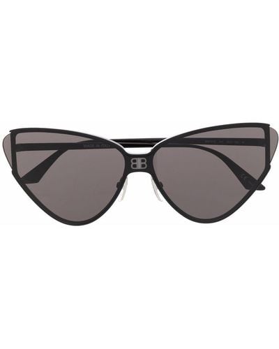 Balenciaga Shield 2.0 Cat-Eye-Sonnenbrille - Grau