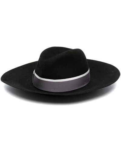 Borsalino Sophie Felted Wool Fedora Hat - Black