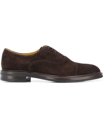 SCAROSSO Jacob Lace Up Oxford Shoes - Brown