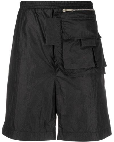 Les Hommes Pantalones cortos de deporte elásticos - Negro
