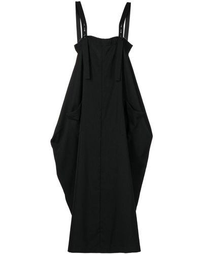Y's Yohji Yamamoto スクエアネック ドレス - ブラック