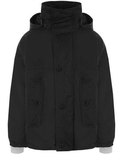 Bottega Veneta Tech Padded Hooded Jacket - Black