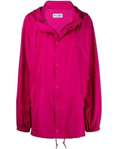 Balenciaga 3b Sports Icon Windbreaker Jacket - Pink