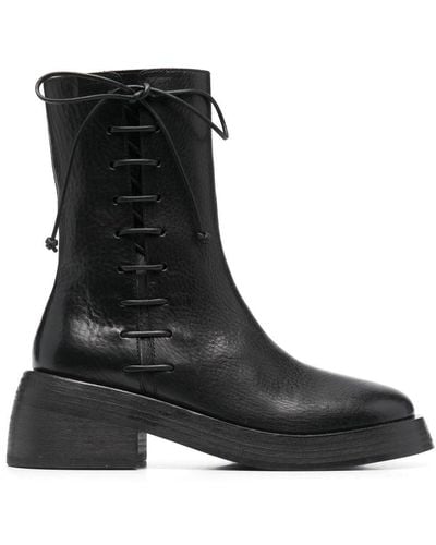 Marsèll Lace-up Detail Ankle Boots - Black