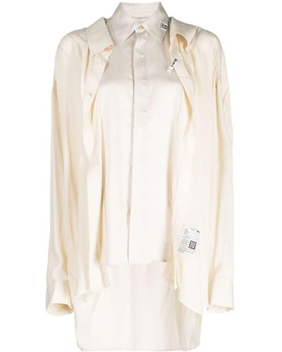 Maison Mihara Yasuhiro Long-sleeve Layered Shirt - White