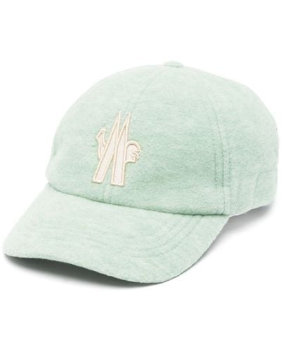 3 MONCLER GRENOBLE Cappello da baseball con applicazione - Verde
