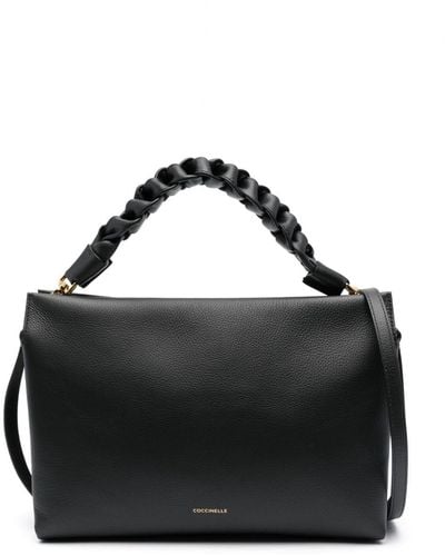 Coccinelle Medium Boheme Leather Bag - Black