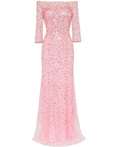 Jenny Packham Lantana Sequin-embellished Gown - Pink