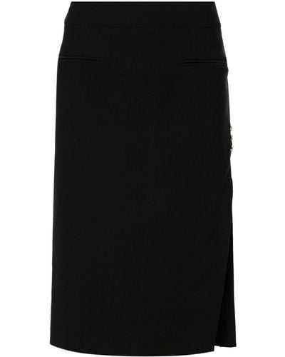 Genny Crystal-embellished Skirt - Black