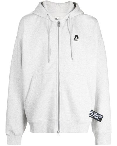 Izzue X Neighborhood jersey hoodie - Bianco