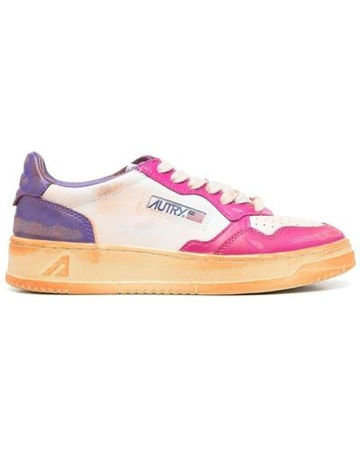 Autry Medalist Super Vintage Sneakers - Pink
