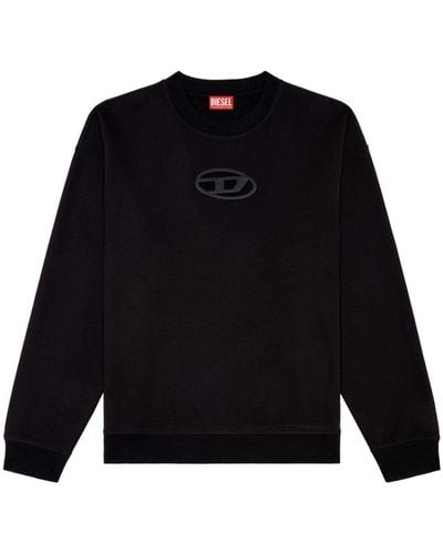 DIESEL Logo Cut-out Sweatshirt - Black