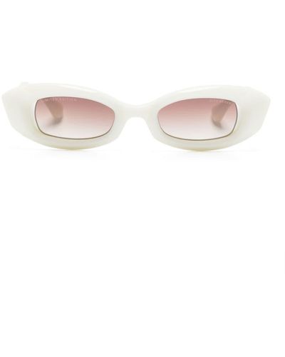 Dita Eyewear Lunettes de soleil Aeova à monture papillon - Blanc