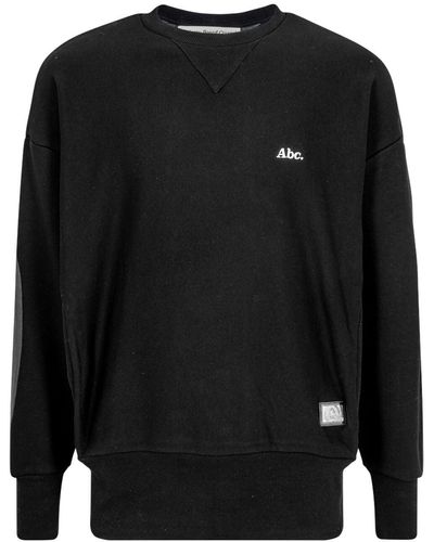 Advisory Board Crystals Tri-tone Logo-embroidered Sweatshirt - Black