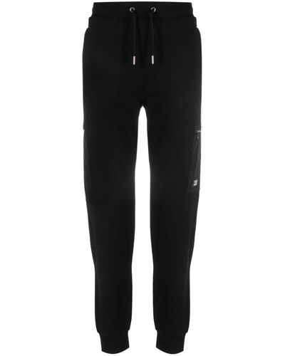Karl Lagerfeld Pantalones de chándal con parche del logo - Negro