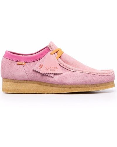 Clarks X Levi 'wallabee' レースアップシューズ - ピンク