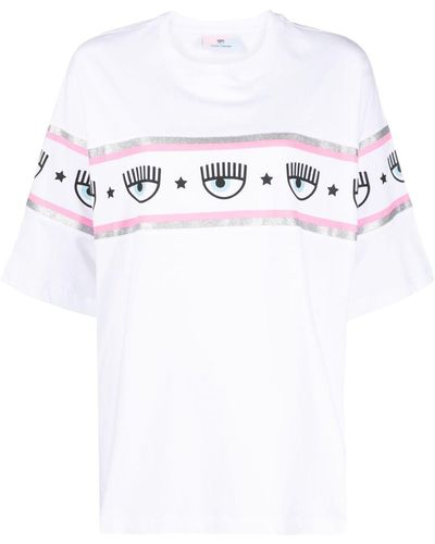 Chiara Ferragni T-shirt Met Logoprint - Wit