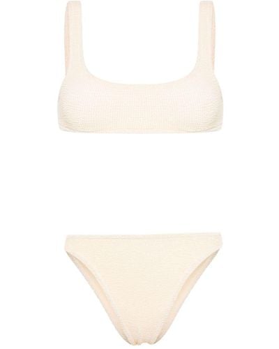 Mc2 Saint Barth Bikini a fascia effetto stropicciato - Bianco