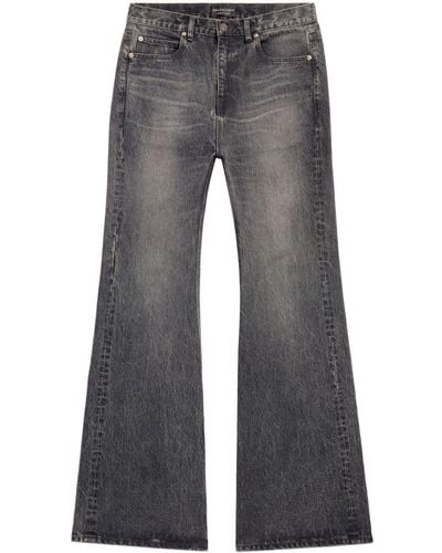 Balenciaga Low-rise Flared Jeans - Gray