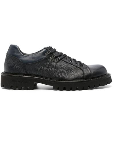 Casadei Two-tone Leather Derby Shoes - Black