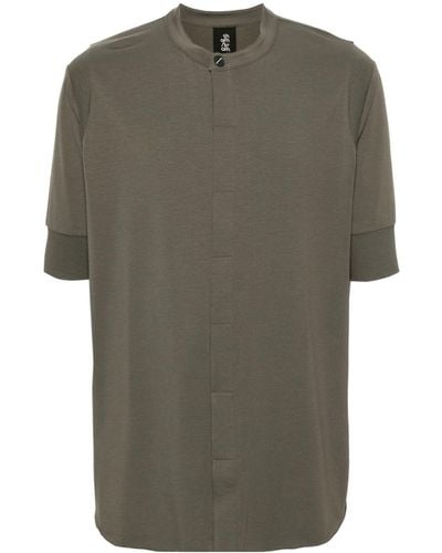 Thom Krom Ribbed-detailing Button-up Shirt - Green