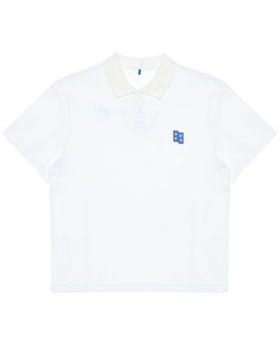 Adererror Sig; Trs Tag Polo Shirt - White